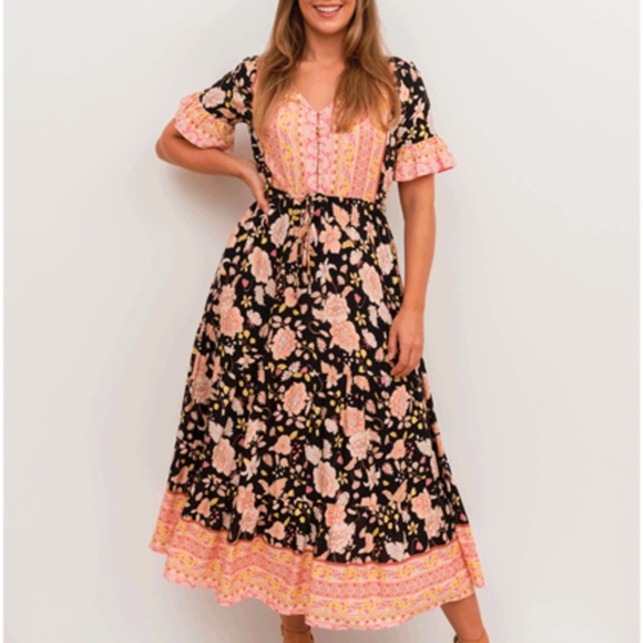 Boho Australia Dresses Boho Australia Floral Maxi Dress Poshmark